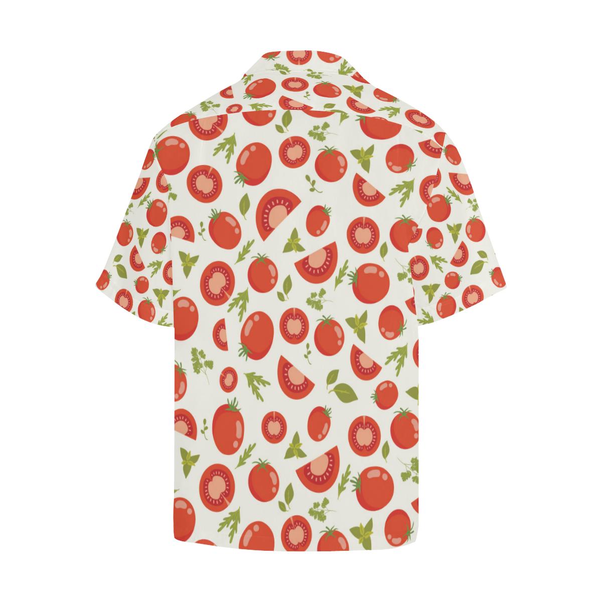 Tomato Pattern Mens All Over Print Hawaiian Shirt