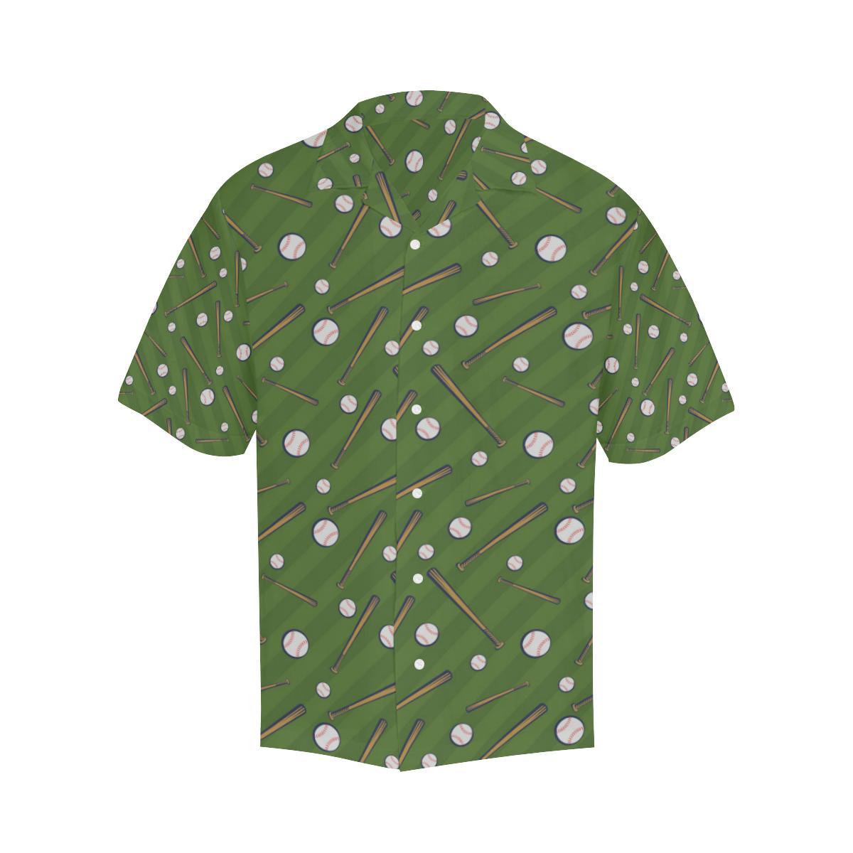 Baseball Pattern Print Design Hawaiian Shirt