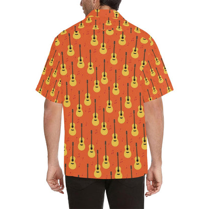 Classic Guitar Music Pattern Mens All Over Print Hawaiian Shirt