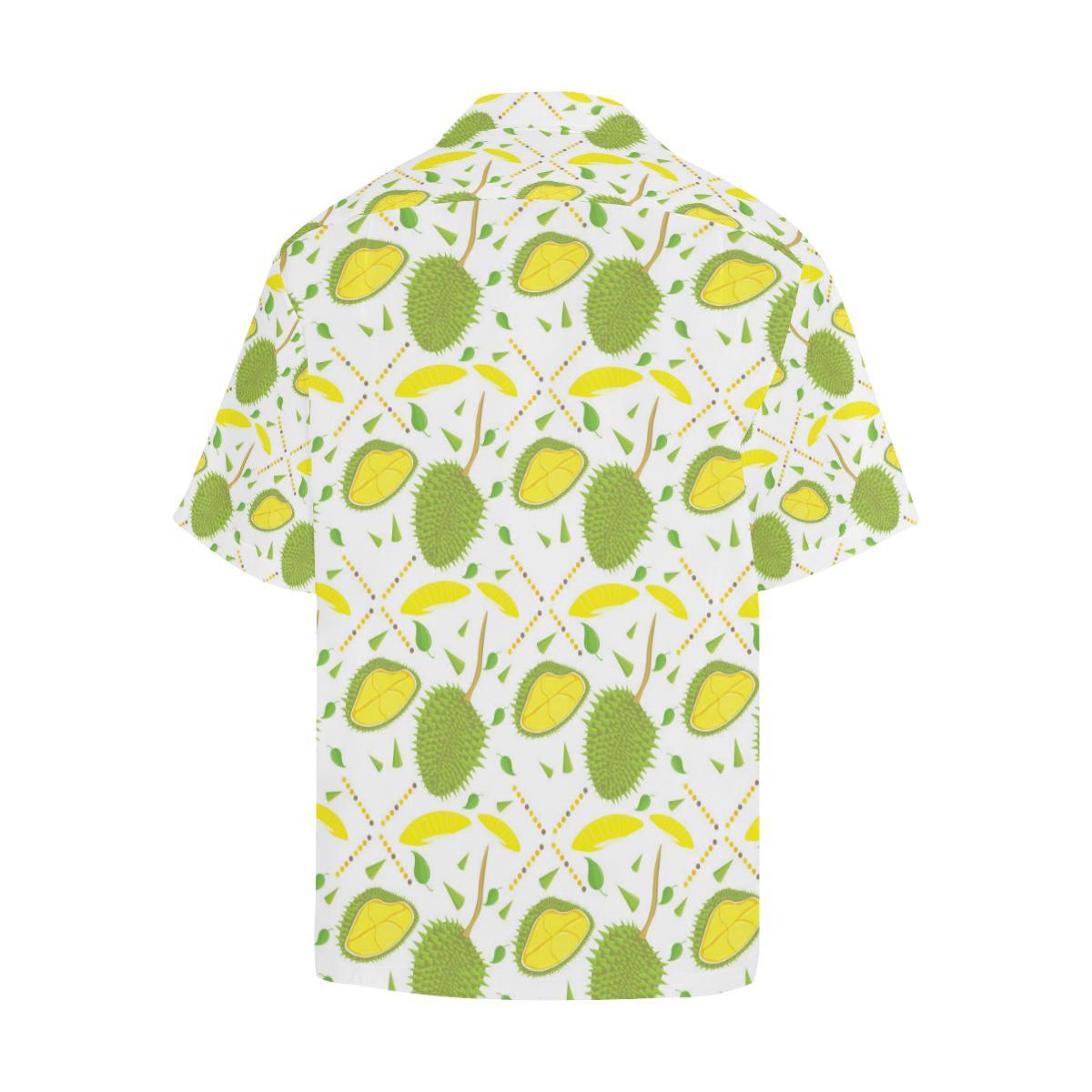 Durian Pattern Background Mens All Over Print Hawaiian Shirt