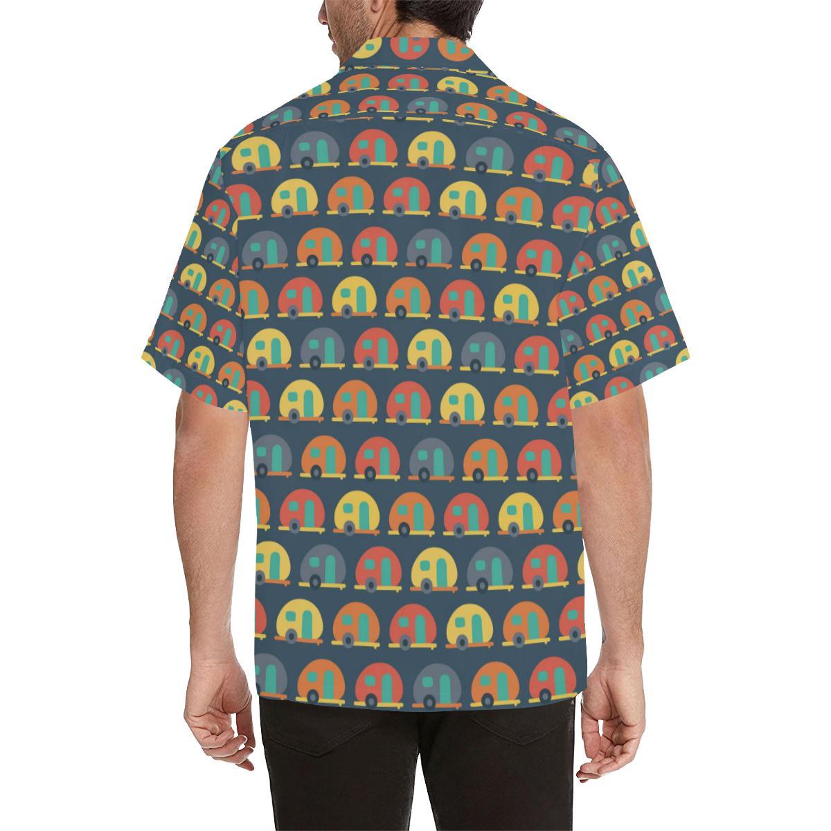 Camper Pattern Print Design Hawaiian Shirt