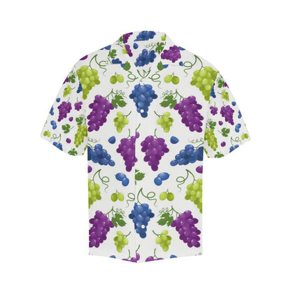 Grape Pattern Mens All Over Print Hawaiian Shirt