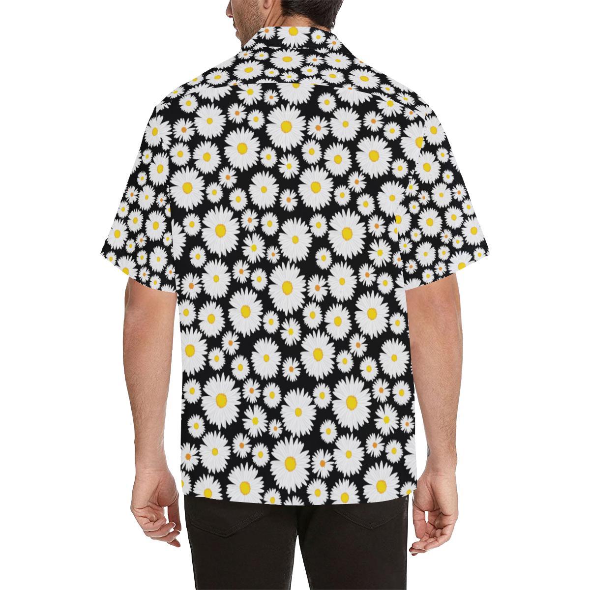 Daisy Pattern Print Design Hawaiian Shirt