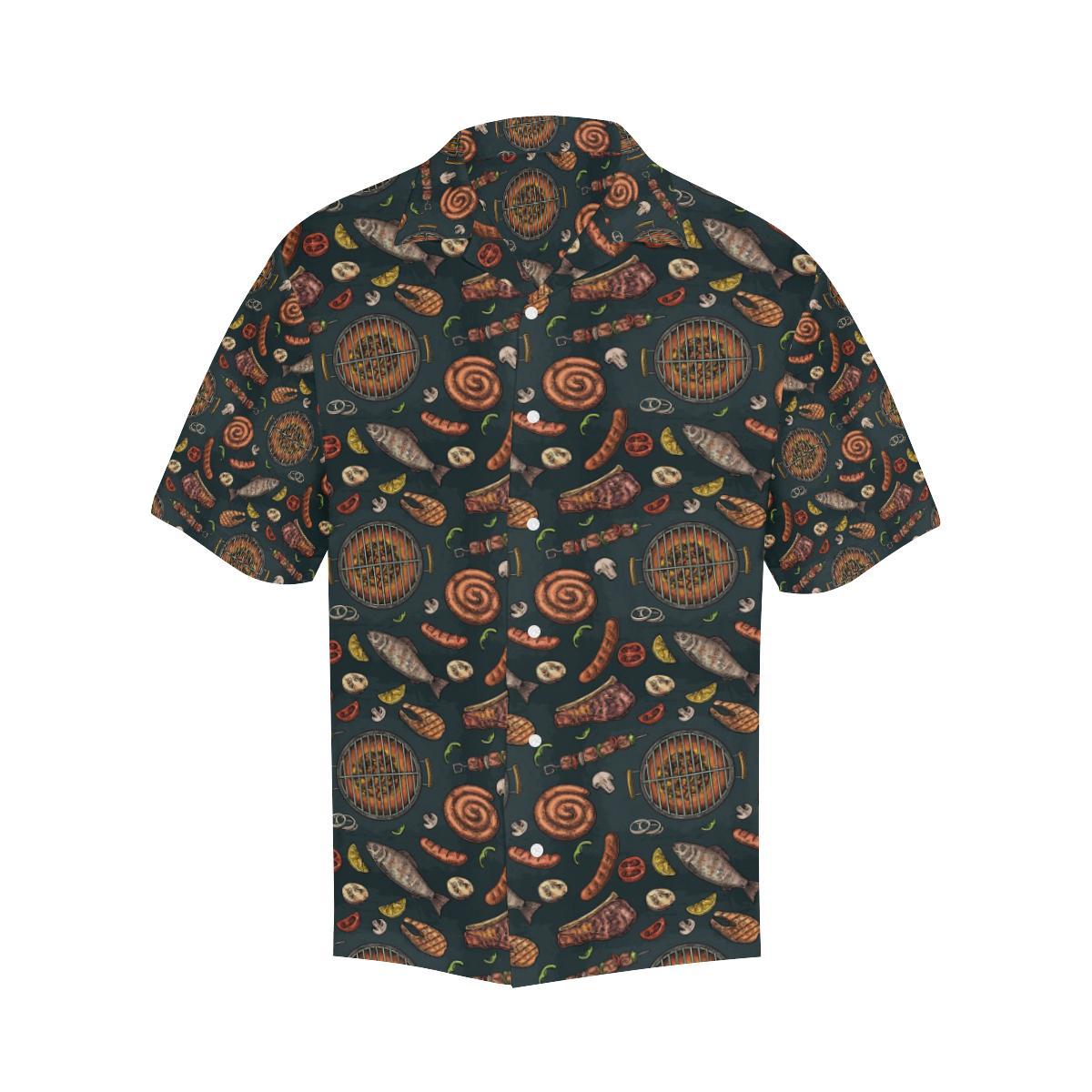 Barbecue Pattern Print Design Hawaiian Shirt