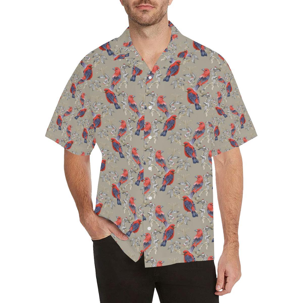 Birds Pattern Print Design Hawaiian Shirt