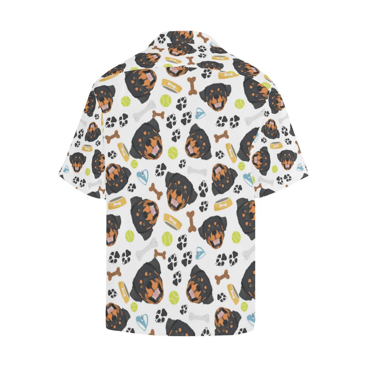 Rottweiler Pattern Print Design A Hawaiian Shirt