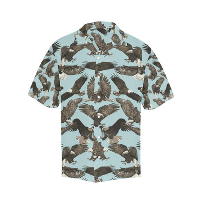 Eagle Pattern Print Design 01 Mens All Over Hawaiian Shirt