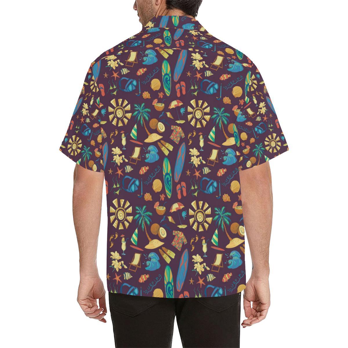 Aloha Hawaii Pattern Print Design Hawaiian Shirt