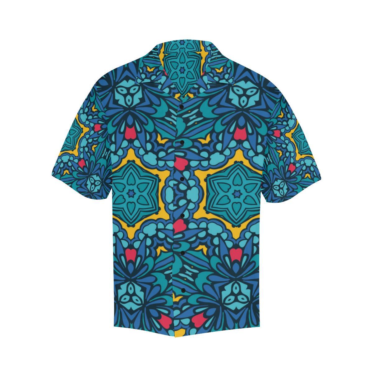 Kaleidoscope Pattern Print Design Hawaiian Shirt