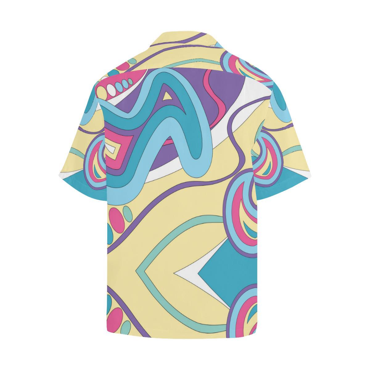 Funky Retro Pattern Print Design A Hawaiian Shirt