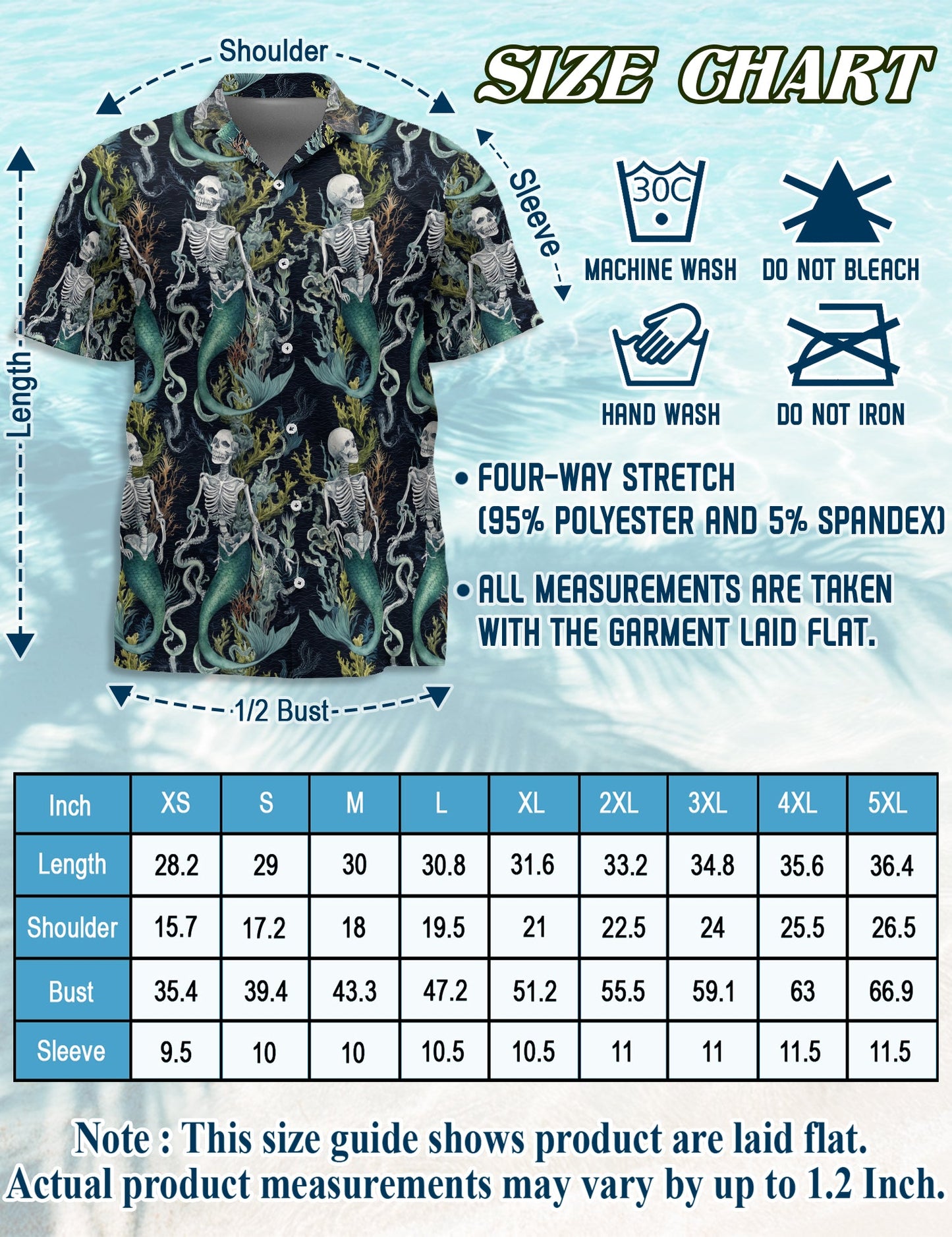 Devil Mermaids Hawaiian Shirt for Men, Button Down Aloha Shirt - Azhawaiian