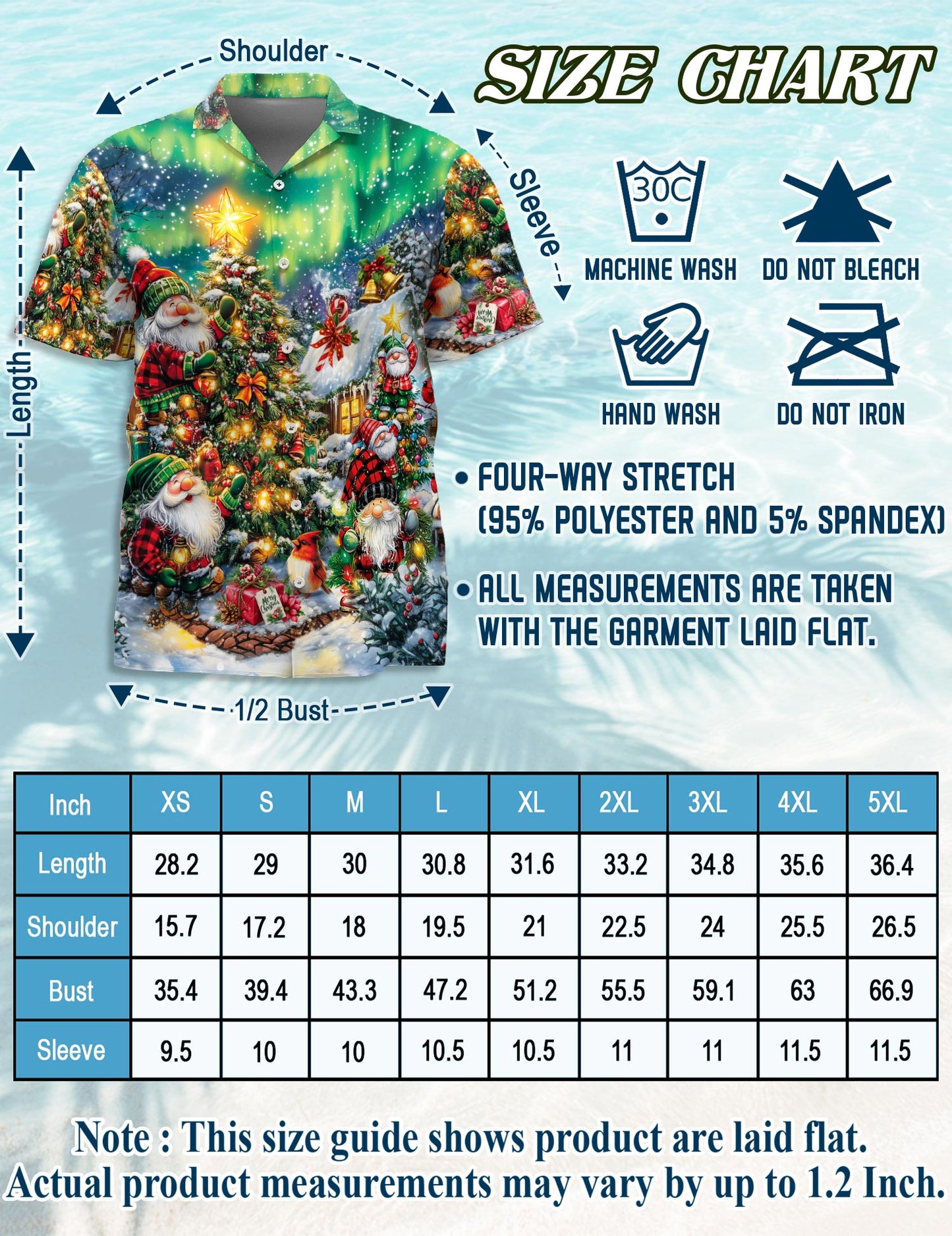 Christmas Gnome Hawaiian Shirt for Men, Button Down Aloha Shirt - Azhawaiian