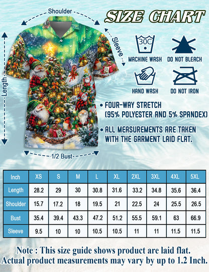 Christmas Gnome Hawaiian Shirt for Men, Button Down Aloha Shirt - Azhawaiian