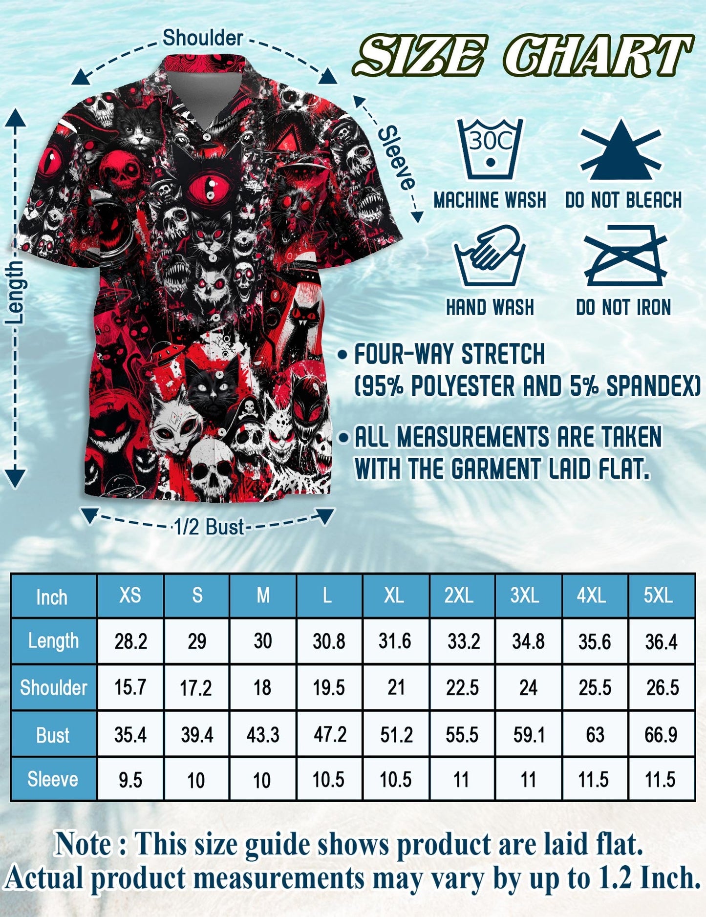 Black Cat UFO Alien Halloween Hawaiian Shirt for Men, Button Down Aloha Shirt - Azhawaiian