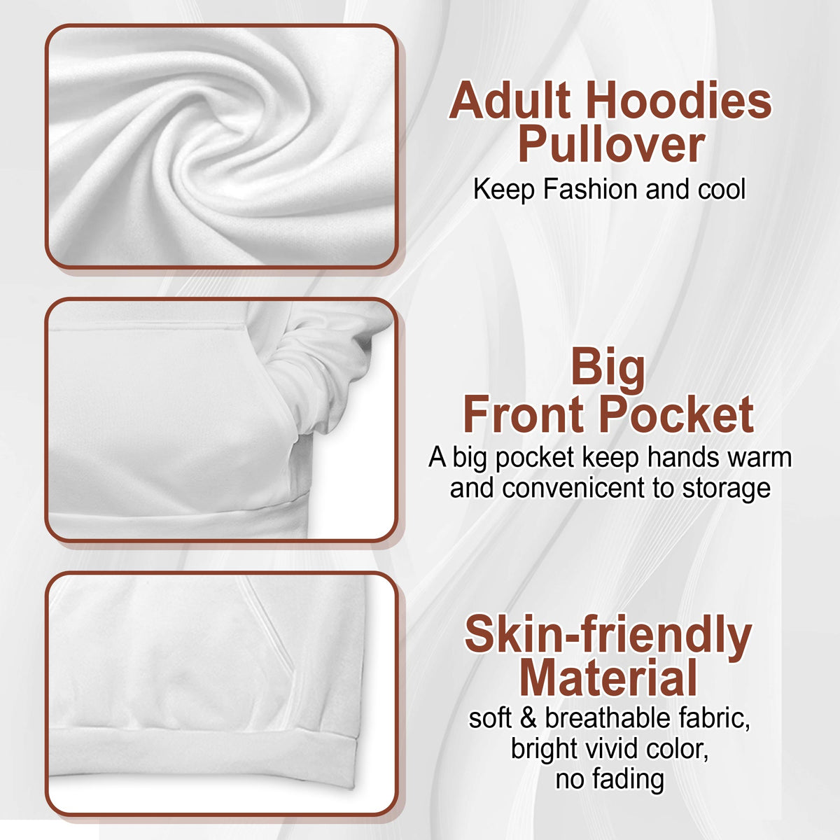 Santa and Snowman All Over Print Hoodie, Musical Christmas Graphic Design