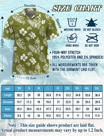 Tiare Flower Hawaiian Shirt for Men, Button Down Aloha Shirt - Azhawaiian