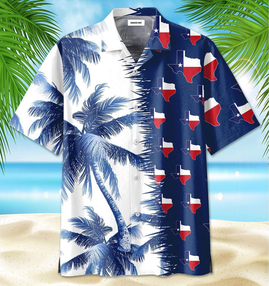 Hawaiian Aloha Shirts Texas Palm Tree