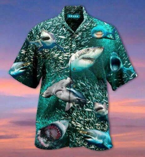 Apayprint - Shark 3D All Over Printed Hawaiian Shirt | Unique Beach