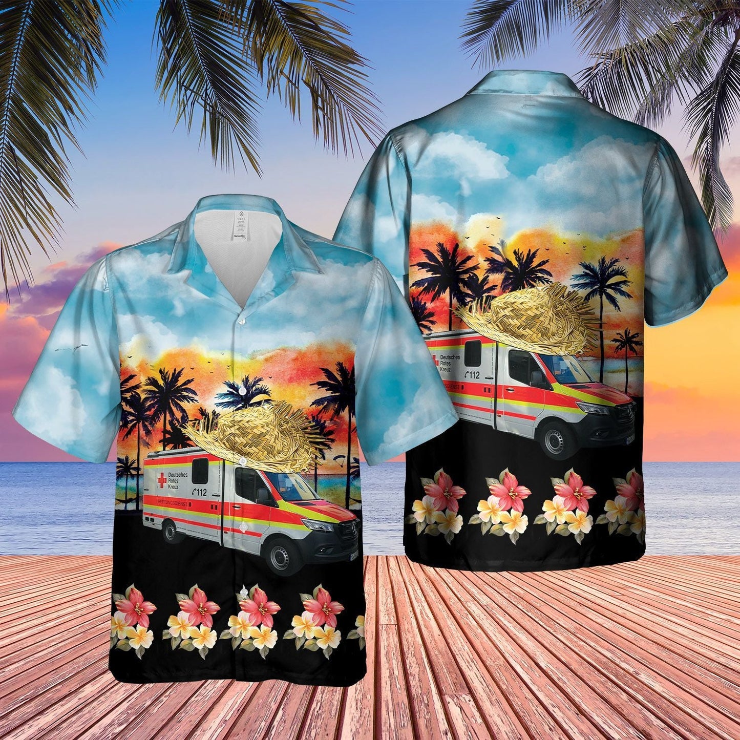 German Ambulance Drk  Blue Unique Design Unisex Hawaiian Shirt For Men And Women Dhc17063220