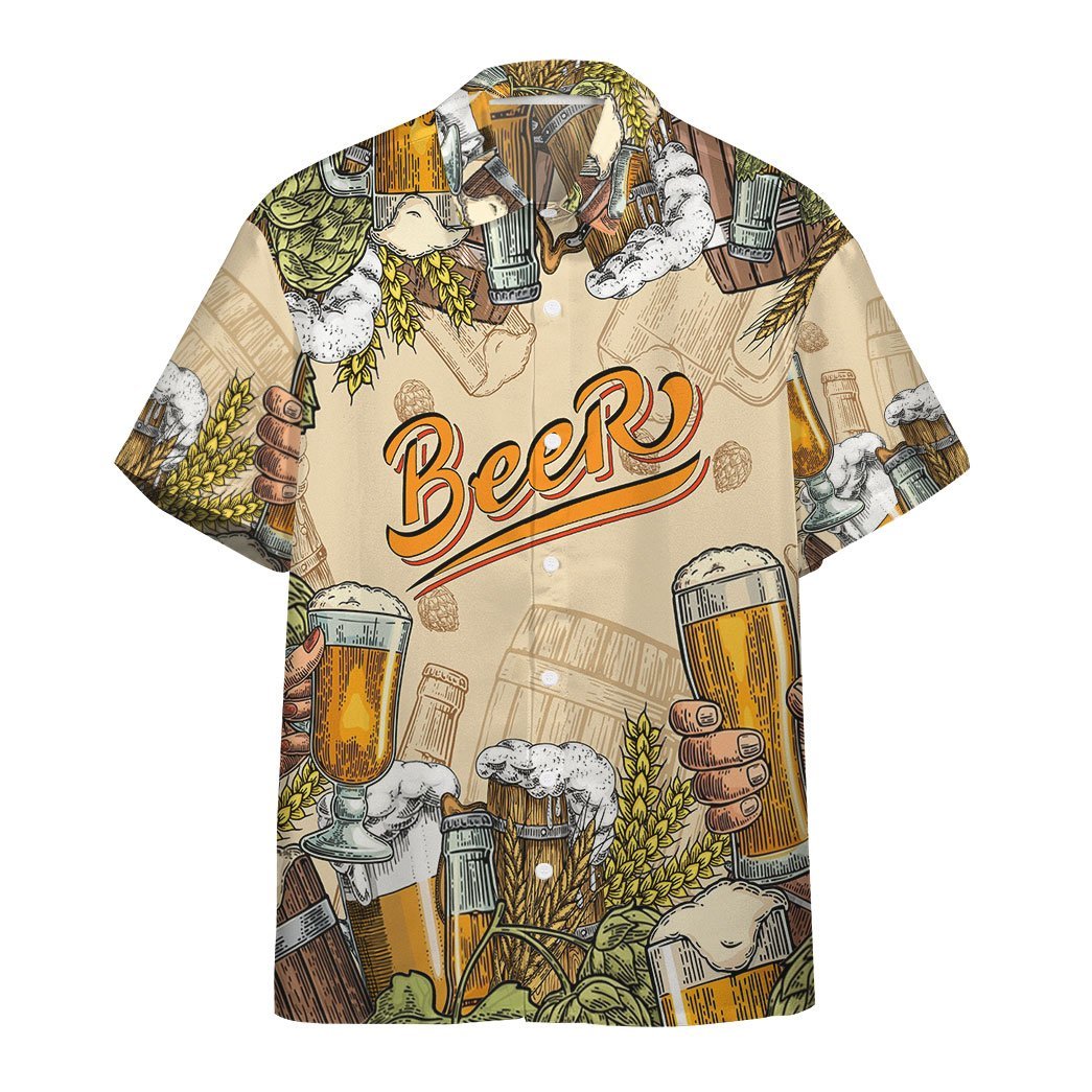  3D Beer Custom Hawaii Shirt