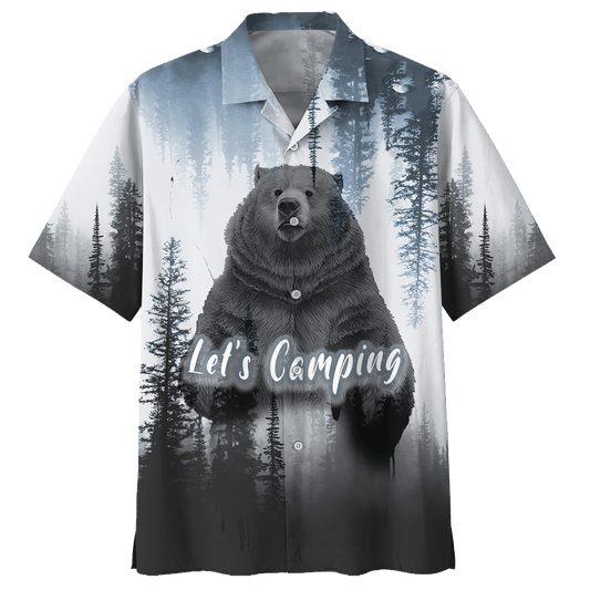 Camping  Blue White Unisex Hawaiian Shirt For Men And Women Dhc17063848