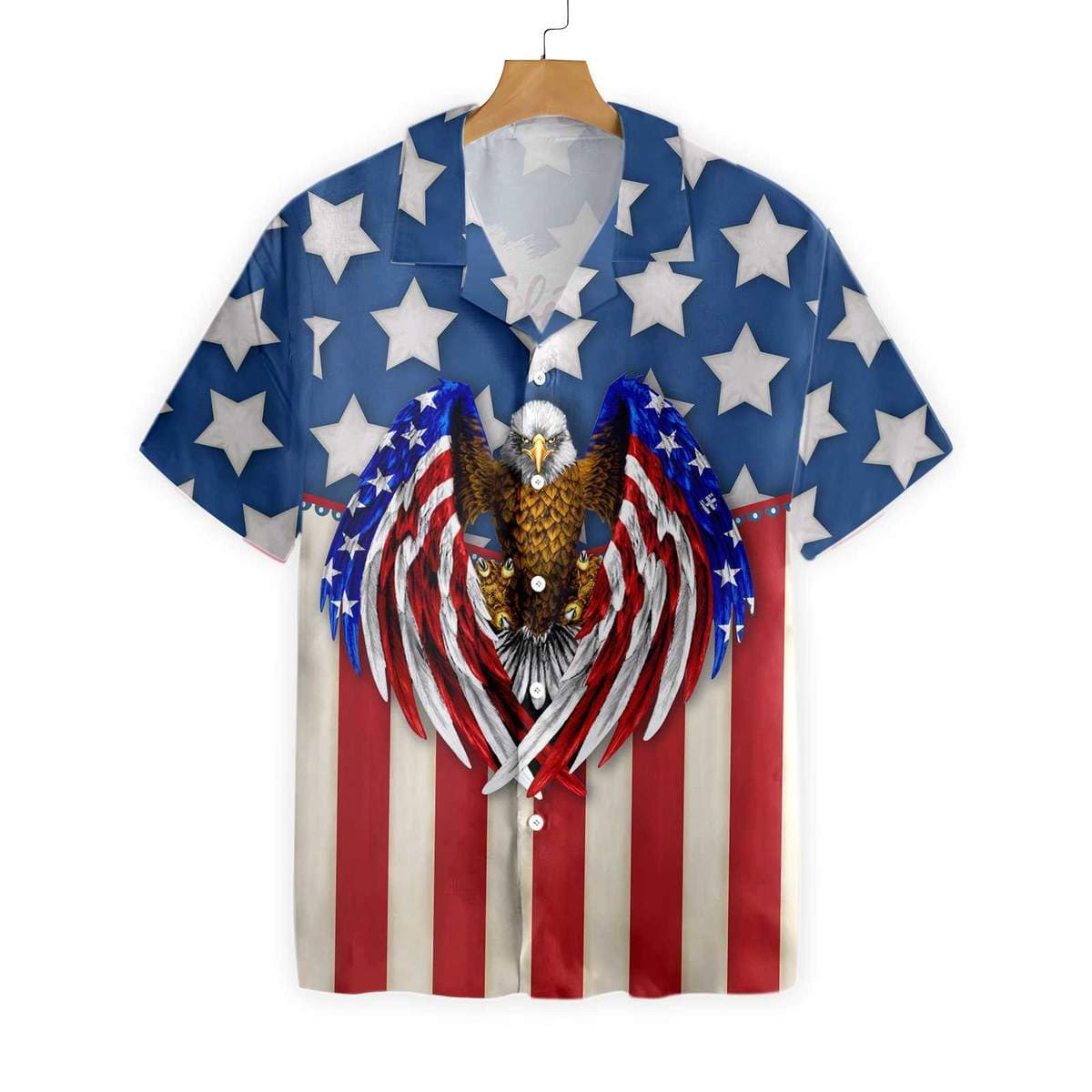 Liberty And Justice July 4Th Eagle Us Flag Unisex Hawaiian Shirt