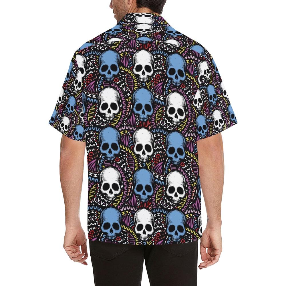 Skull Print Design Hawaiian Shirt