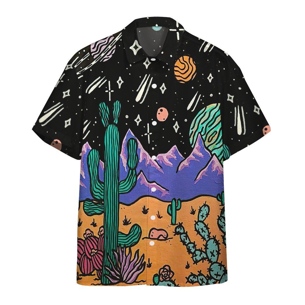  3D Desert Night Hawaii Shirt