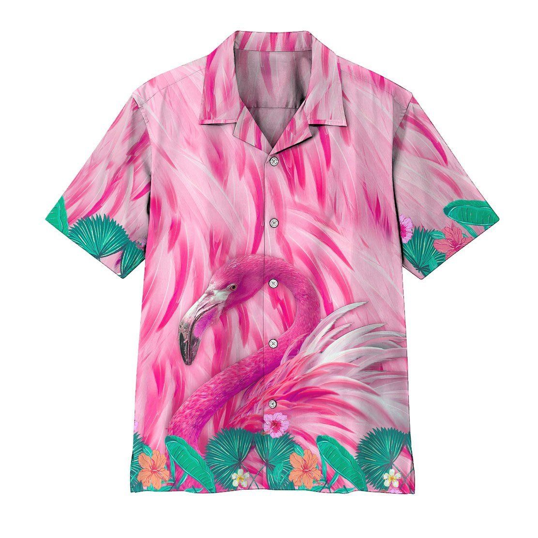 3D Flamingo Hawaii Shirt