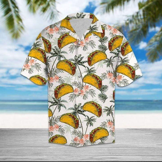 Vintage Tacos Coconut Tropical Unisex Hawaiian Shirts