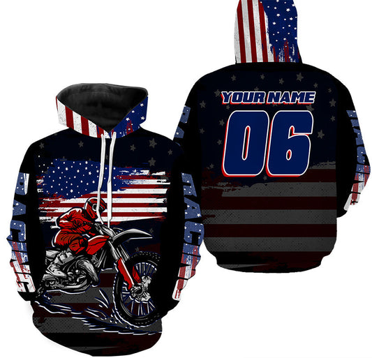 Usa Motocross Kid Adult Jersey Personalized Upf30+ Patriotic Off Adult Hoodie Upf Adult Hoodie Upf