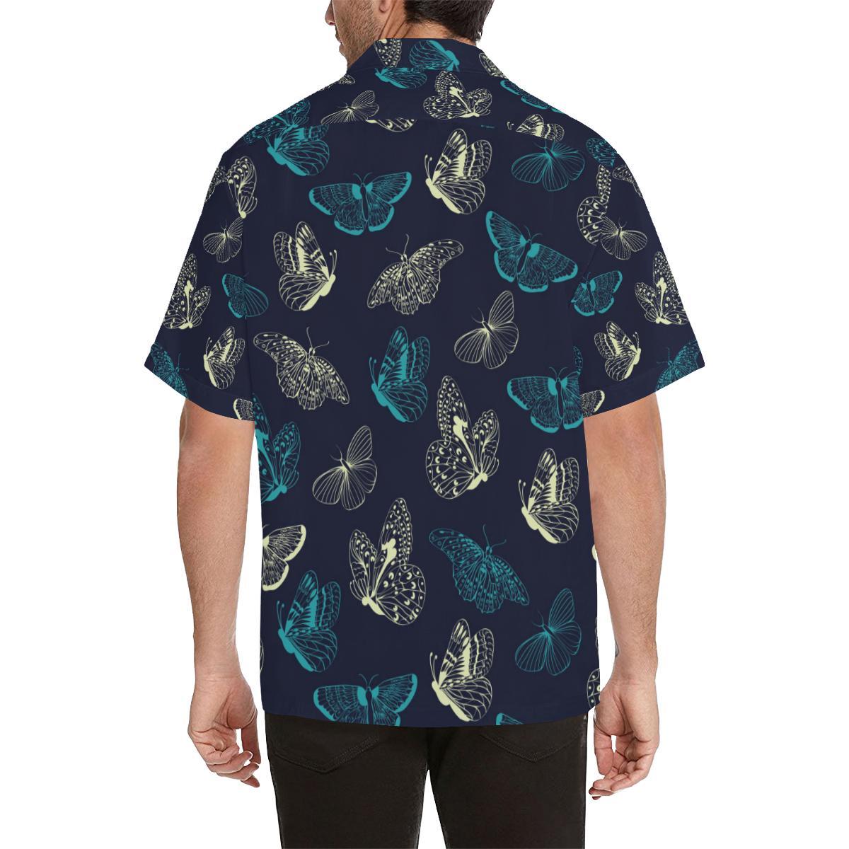 Monarch Butterfly Pattern Print Design Hawaiian Shirt