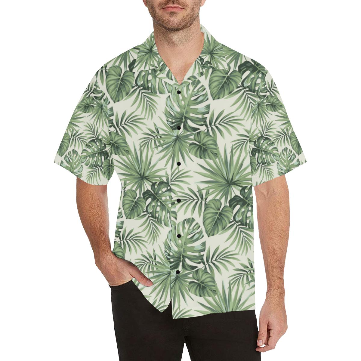 Palm Leaf Pattern Print Design A Hawaiian Shirt