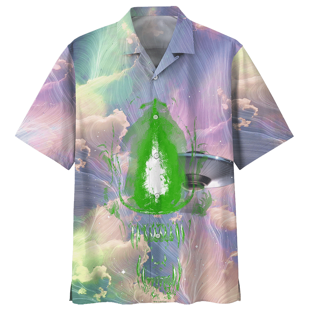 Alien  Purple Awesome Design Unisex Hawaiian Shirt 