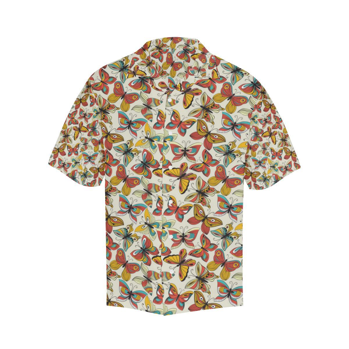 Butterfly Pattern Print Design Hawaiian Shirt