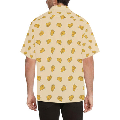 Cheese Pattern Mens All Over Print Hawaiian Shirt