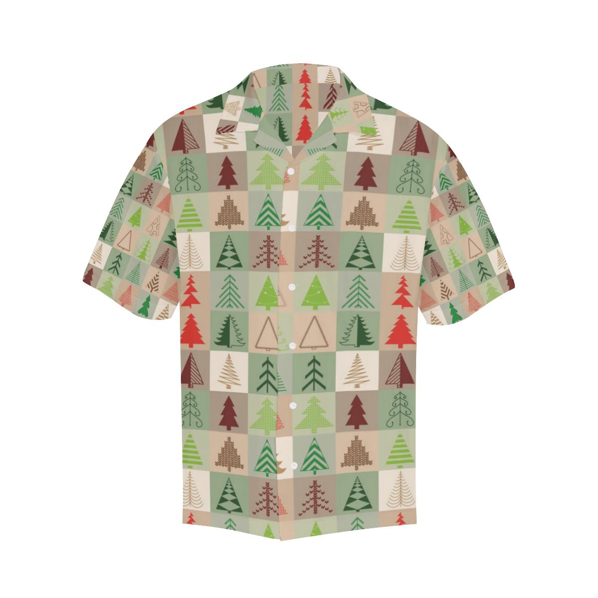 Christmas Tree Pattern Mens All Over Print Hawaiian Shirt