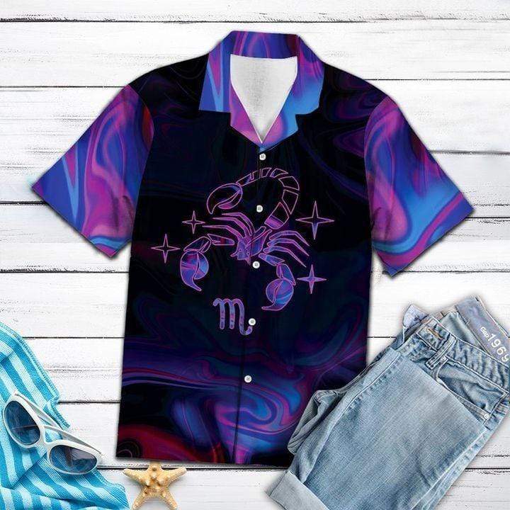 Amazing Scorpio Horoscope Hawaiian Shirt Zodiac Birthday Gifts