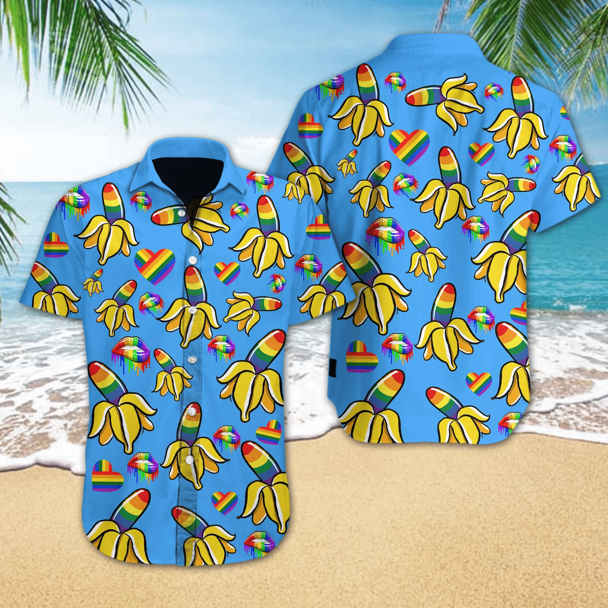 Hawaiian Aloha Shirts LGBT Banana