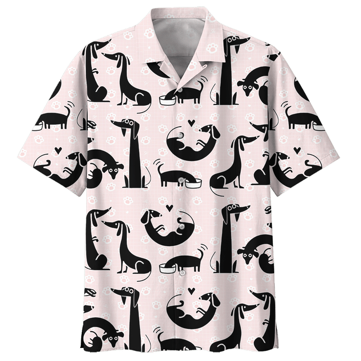 Dachshund So Cool Unisex Hawaiian Shirts