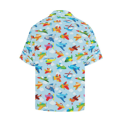 Airplane Colorful Pattern Print Design Hawaiian Shirt