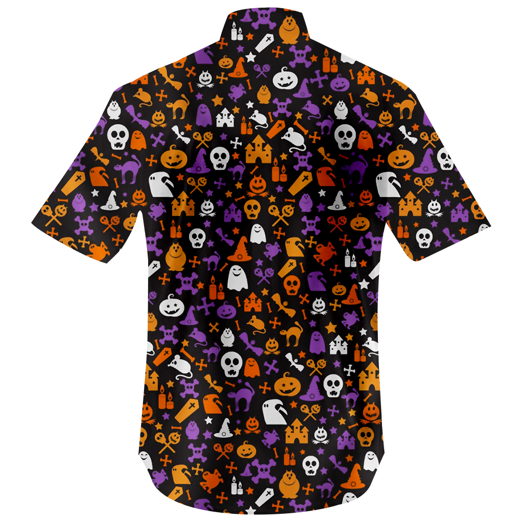 Cartoon Halloween Hawaiian Shirt