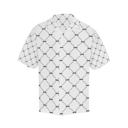 Mustache Beard Pattern Print Design 02 Mens All Over Hawaiian Shirt