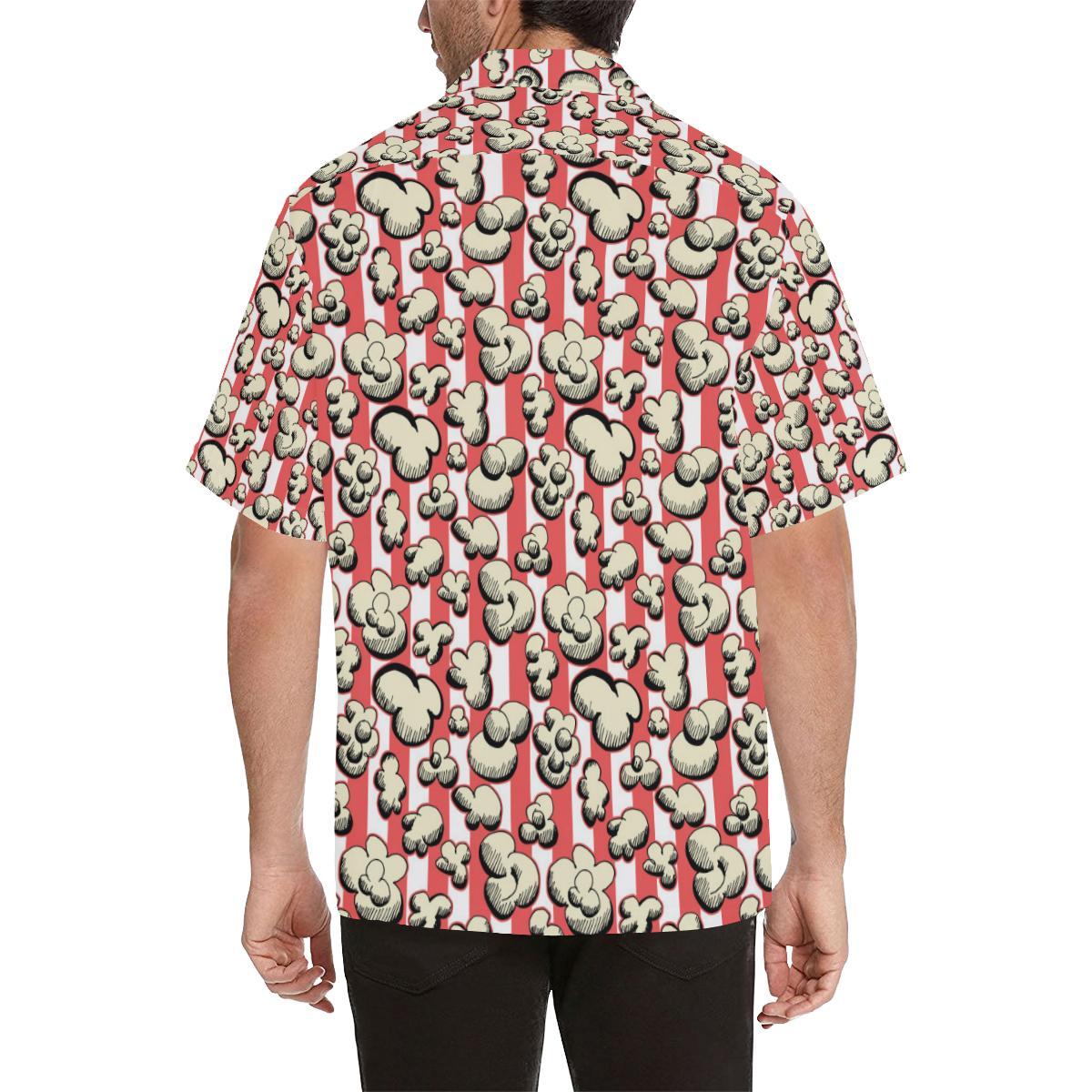 Popcorn Pattern Print Design 05 Mens All Over Hawaiian Shirt