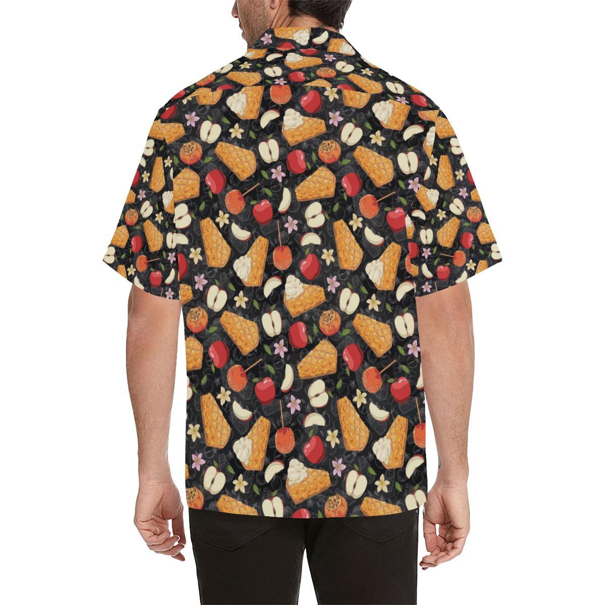 Apple Pie Pattern Print Design Hawaiian Shirt