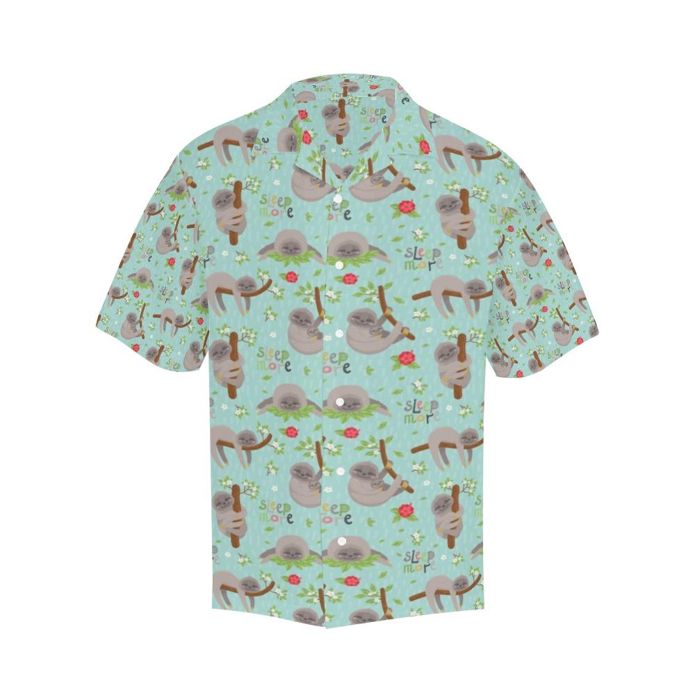 Sloth Print Design Hawaiian Shirt