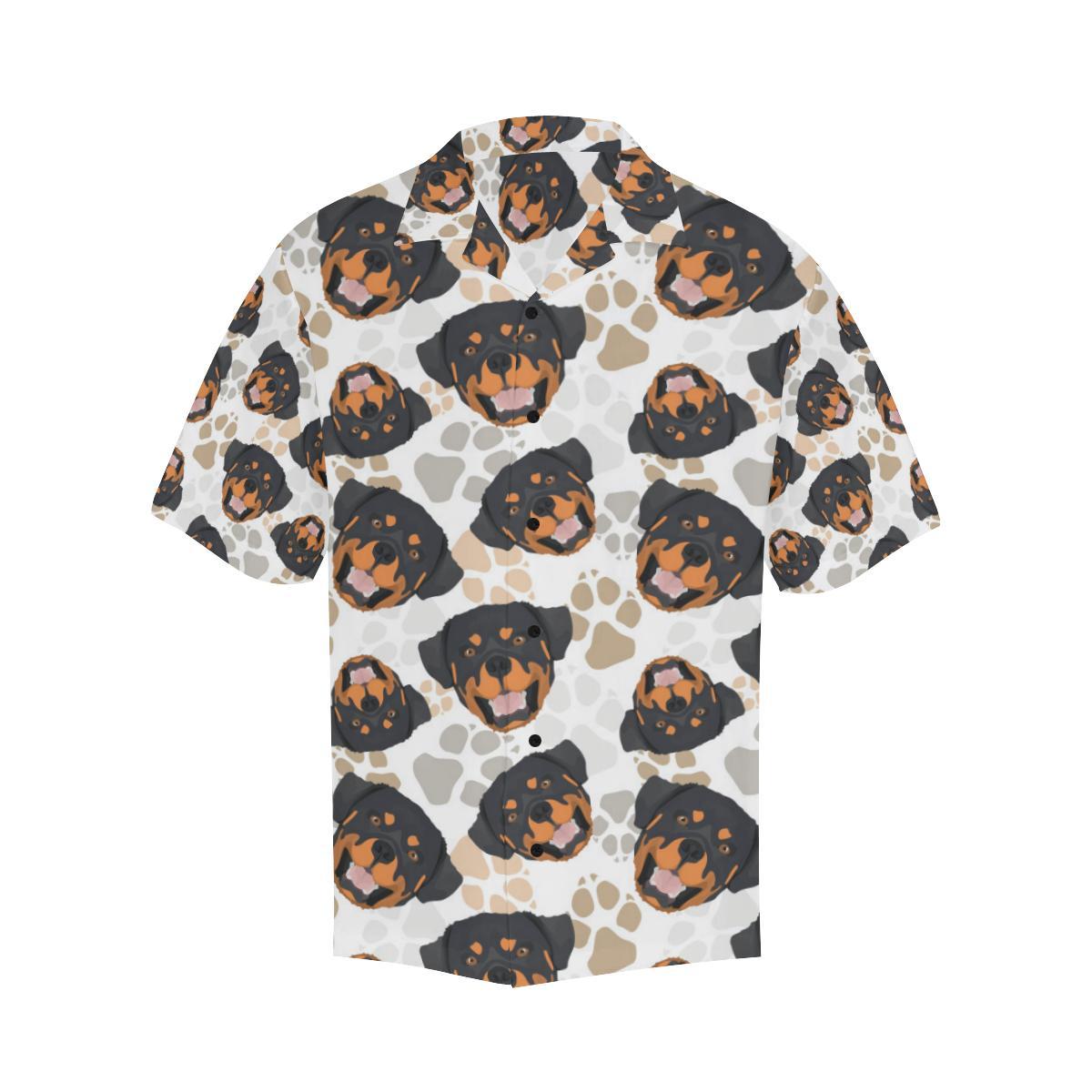 Rottweiler Pattern Print Design A Hawaiian Shirt