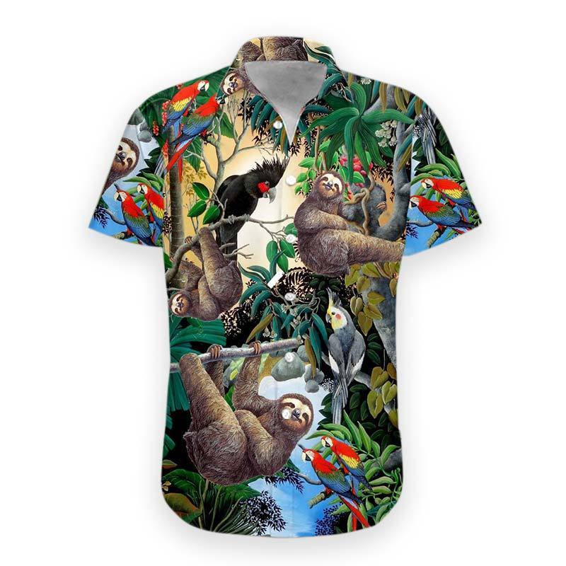  3D Sloth Hawaii Shirt