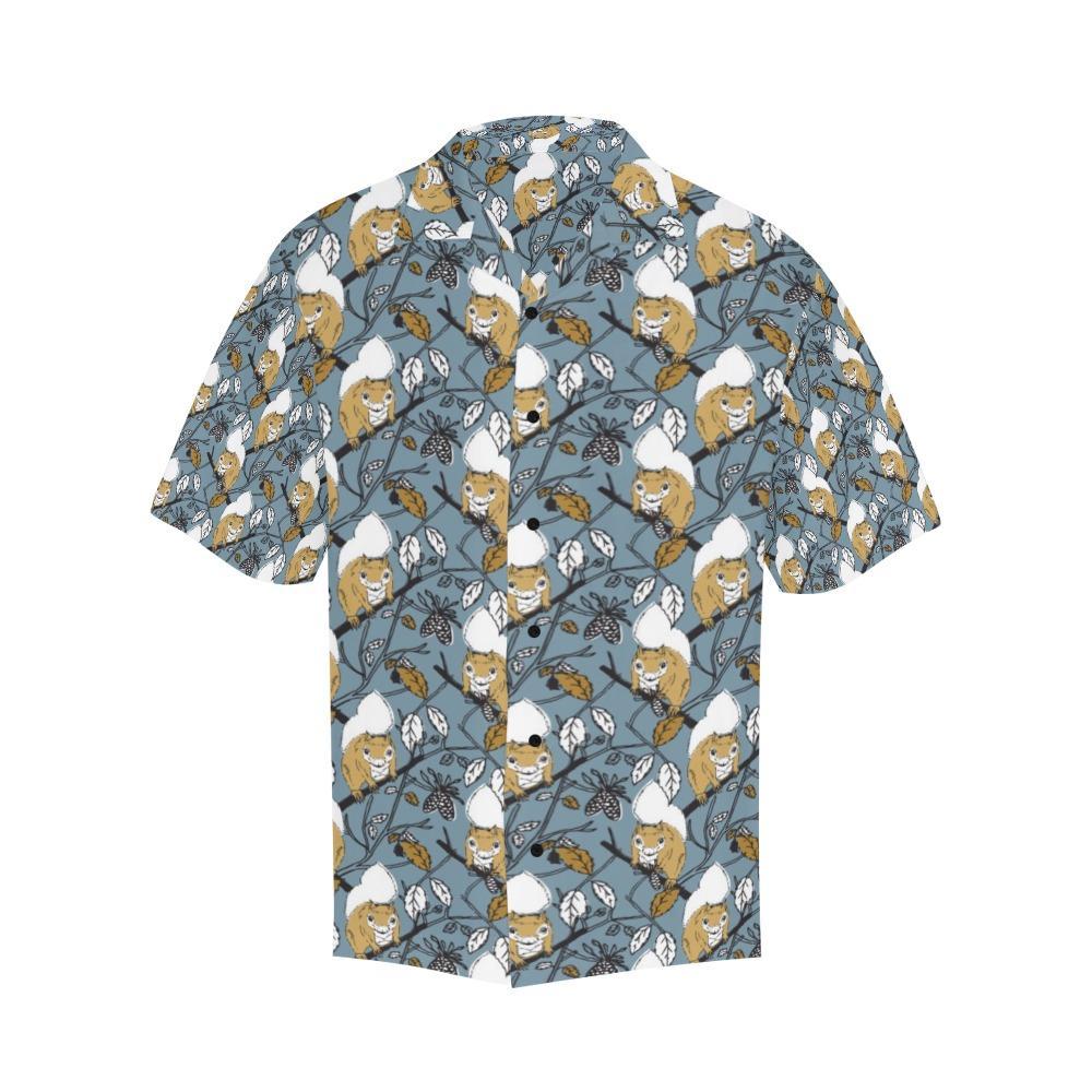 Squirrel Print Design Hawaiian Shirt