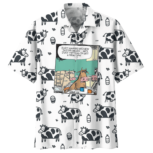 Cow  White Nice Design Unisex Hawaiian Shirt For Men And Women Dhc17063747